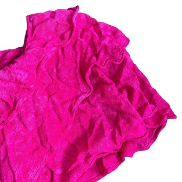 Vintage 80s/90s Bright Pink Morocco Maxi Dress Women’s Size XL Boho Hand Dyed - Picture 6 of 9